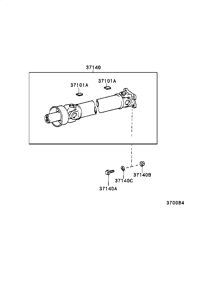  HIACE HIACE S B V |  PROPELLER SHAFT UNIVERSAL JOINT