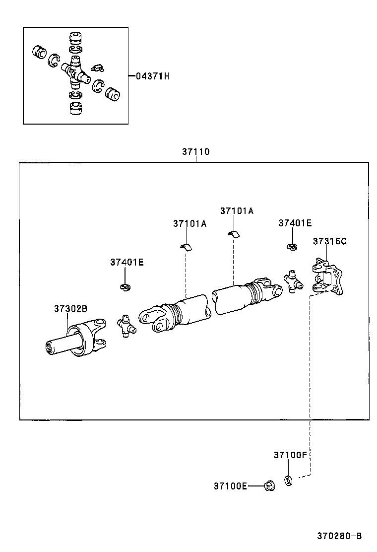  4RUNNER |  PROPELLER SHAFT UNIVERSAL JOINT