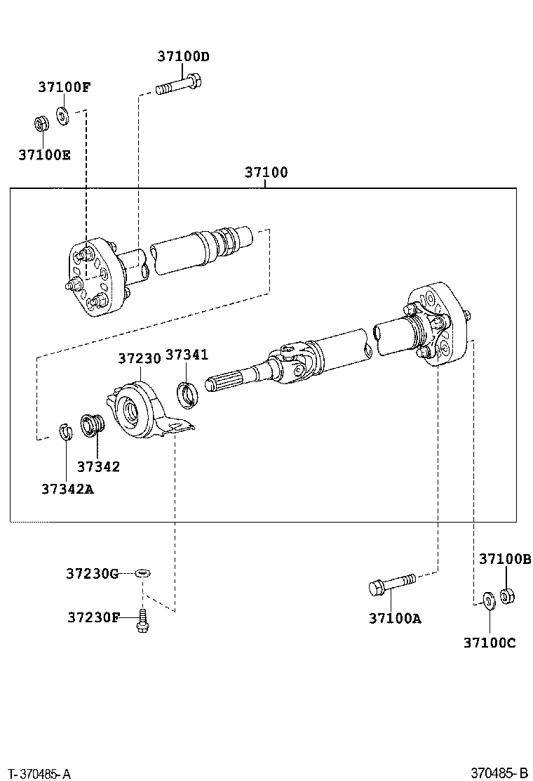  GS30 35 43 460 |  PROPELLER SHAFT UNIVERSAL JOINT