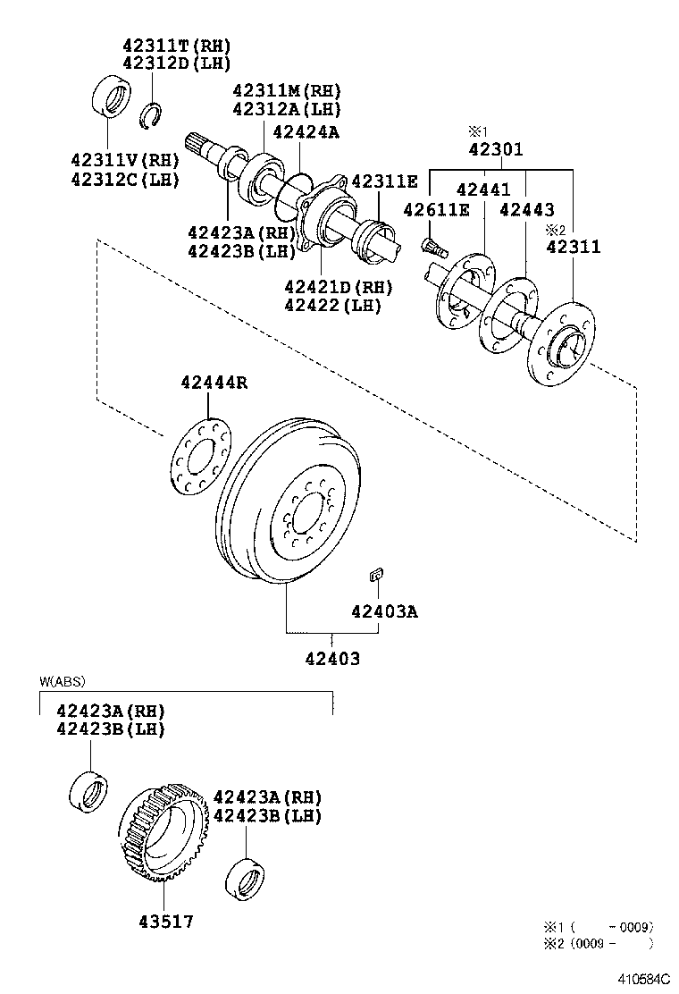  HILUX |  REAR AXLE SHAFT HUB