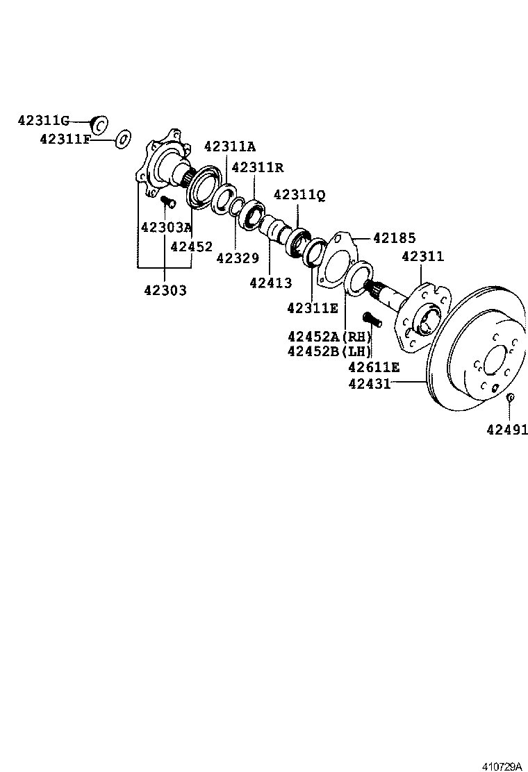  CROWN |  REAR AXLE SHAFT HUB