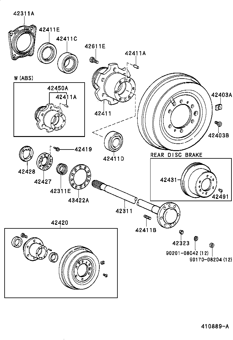  LAND CRUISER 80 |  REAR AXLE SHAFT HUB