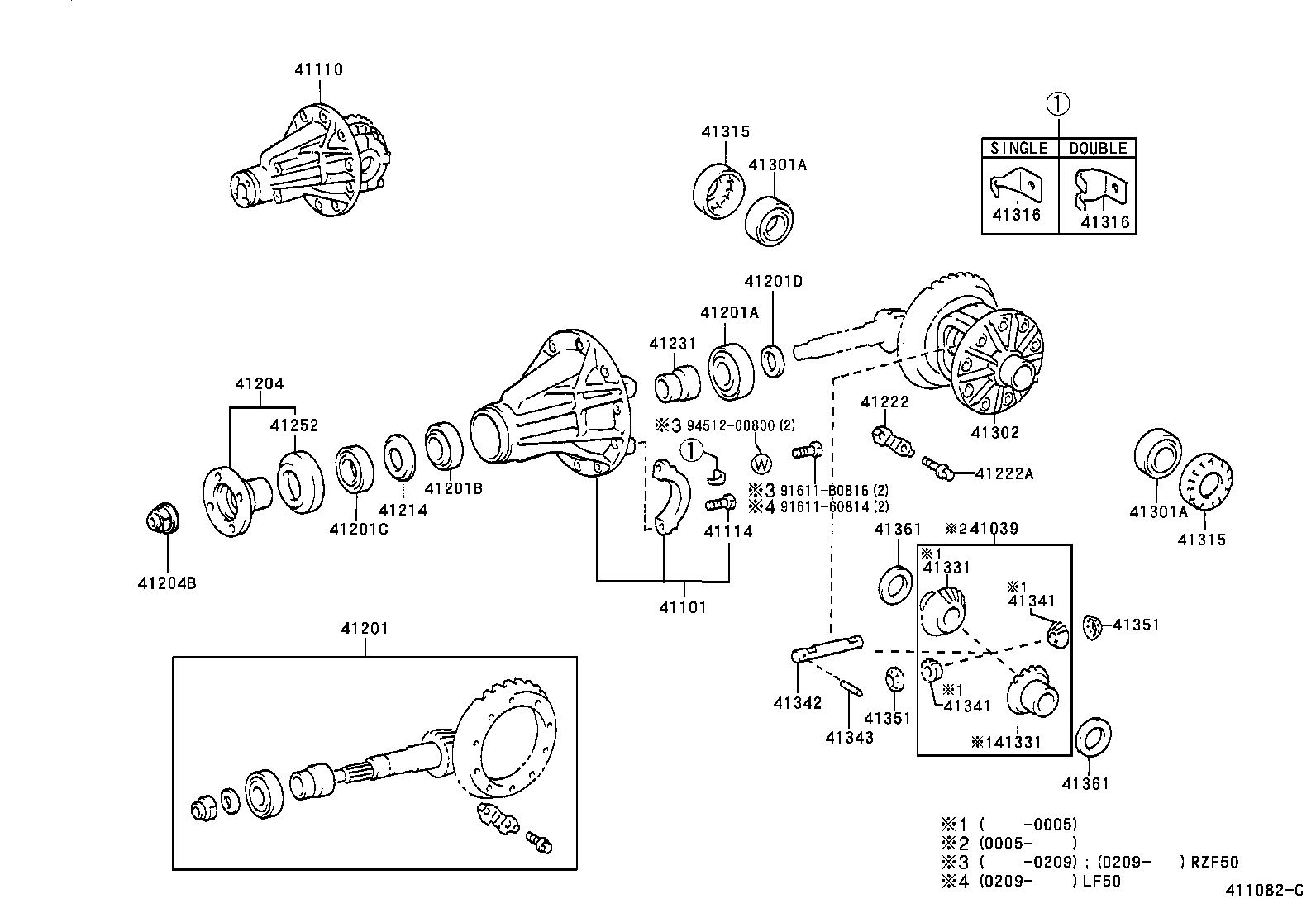  QUALIS |  REAR AXLE HOUSING DIFFERENTIAL