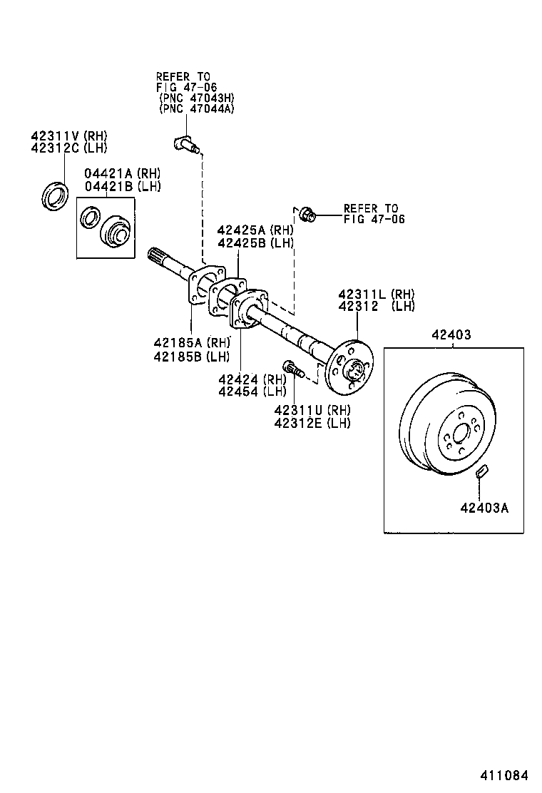  QUALIS |  REAR AXLE SHAFT HUB