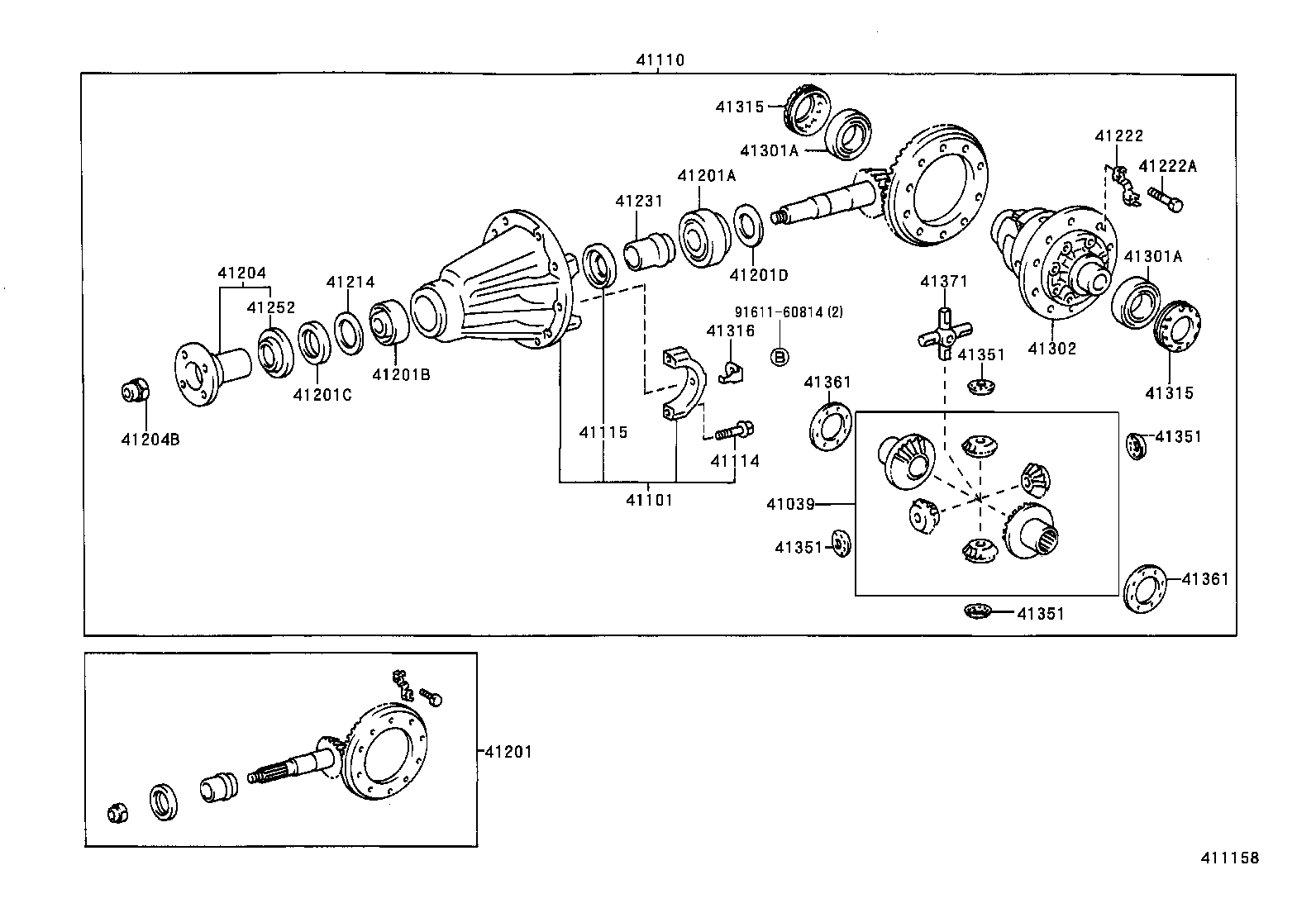  HILUX |  REAR AXLE HOUSING DIFFERENTIAL