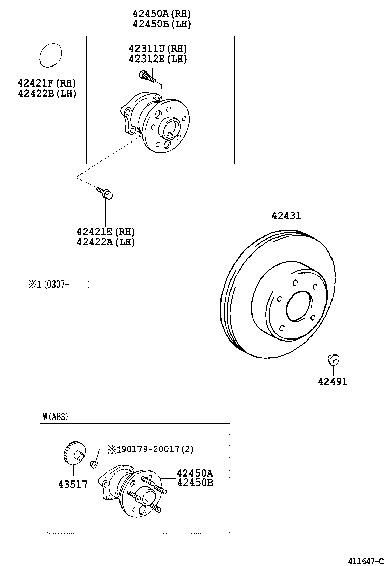  CAMRY AUSTRALIA |  REAR AXLE SHAFT HUB