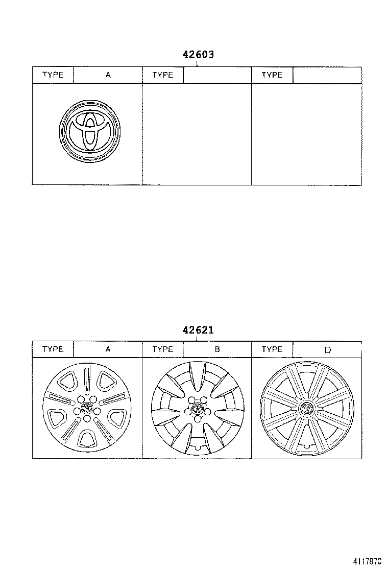  AVENSIS |  DISC WHEEL WHEEL CAP