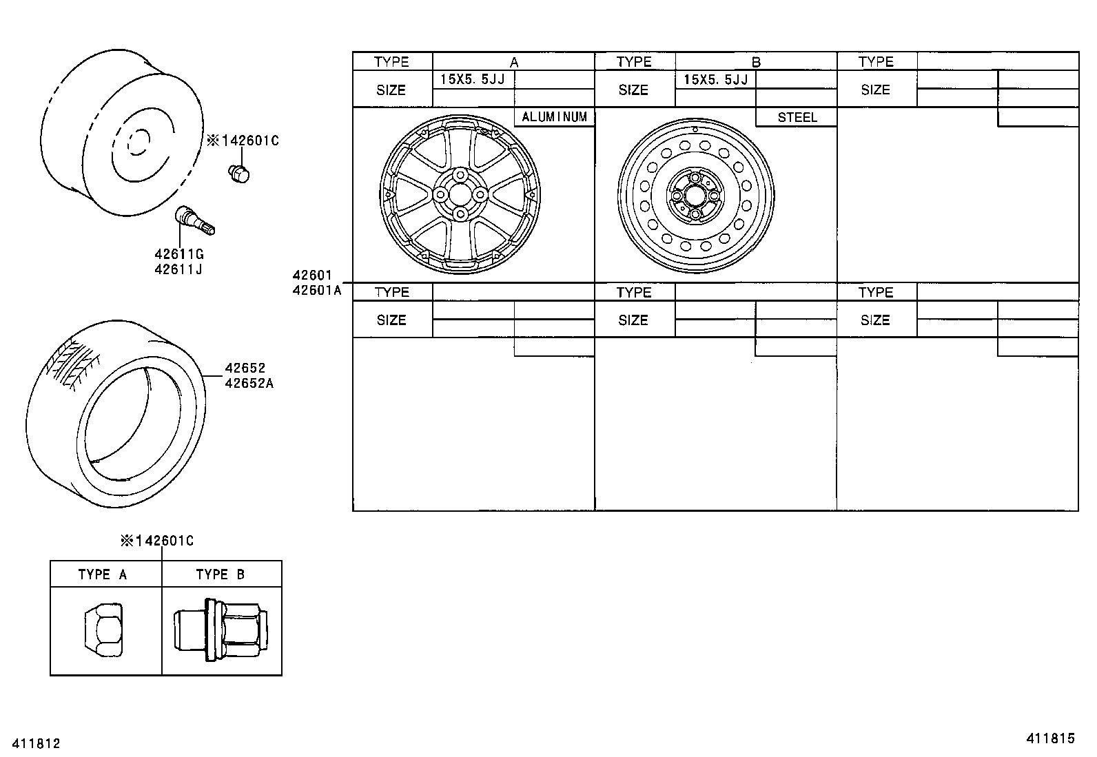 TOYOTA XA |  DISC WHEEL WHEEL CAP