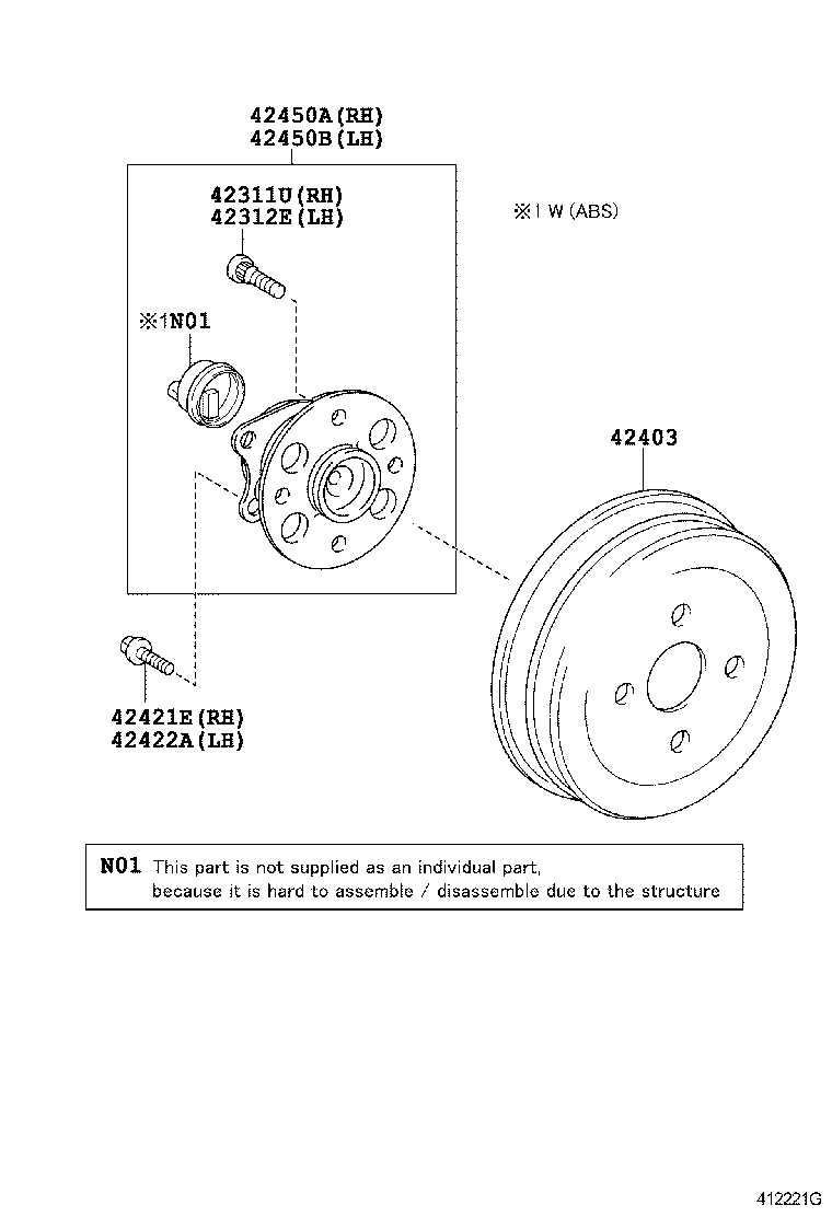  YARIS |  REAR AXLE SHAFT HUB