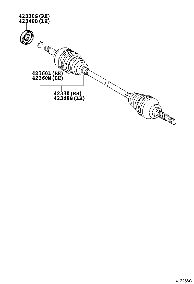  SC430 |  REAR AXLE SHAFT HUB