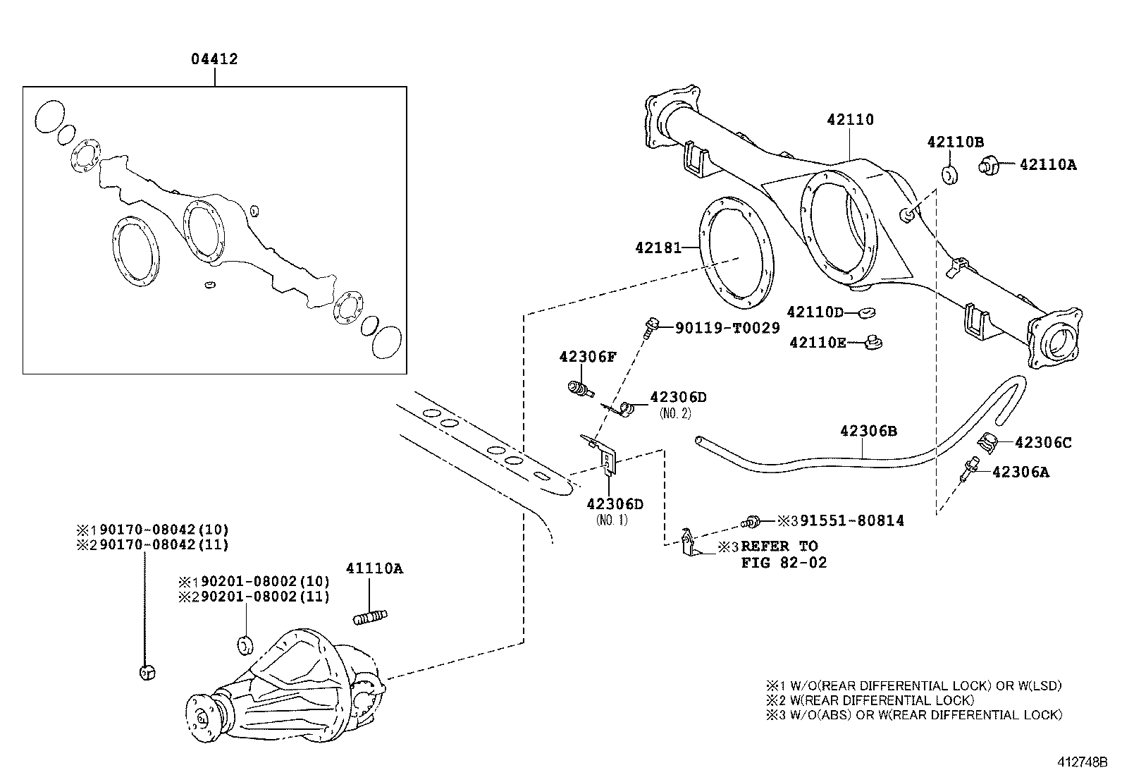  HILUX |  REAR AXLE HOUSING DIFFERENTIAL