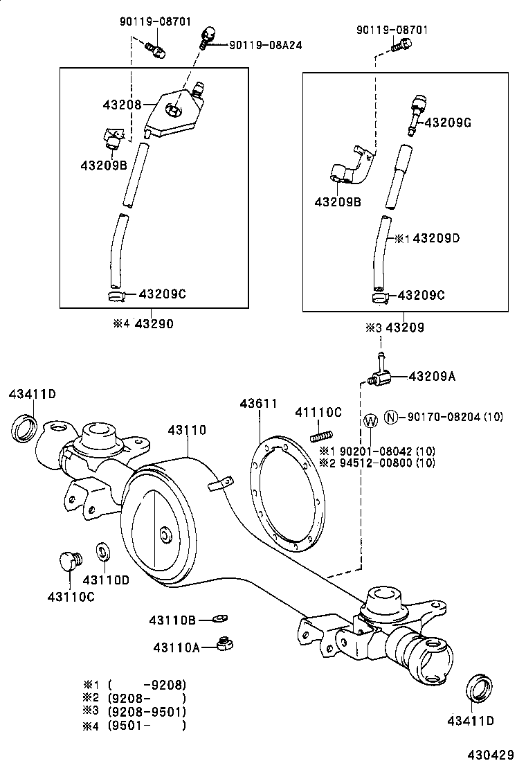  LAND CRUISER 80 |  FRONT AXLE HOUSING DIFFERENTIAL