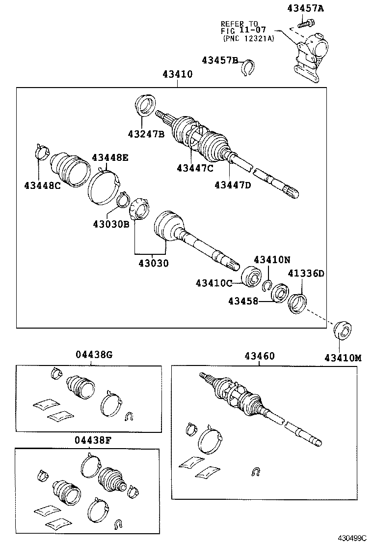 AVALON |  FRONT DRIVE SHAFT