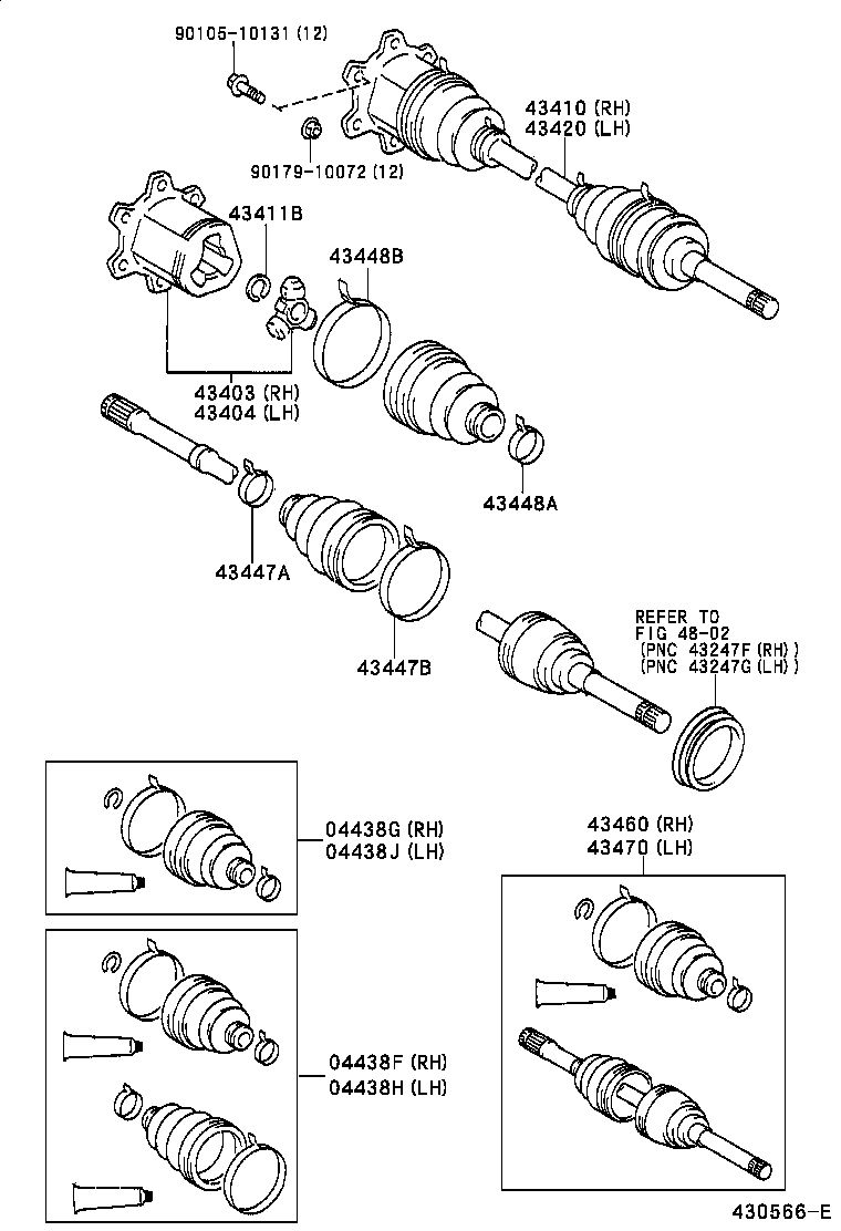  T U V |  FRONT DRIVE SHAFT