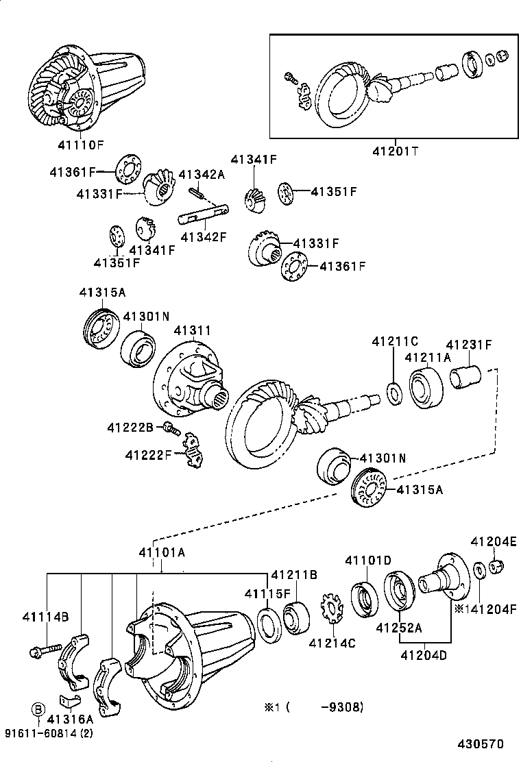  LAND CRUISER 80 |  FRONT AXLE HOUSING DIFFERENTIAL