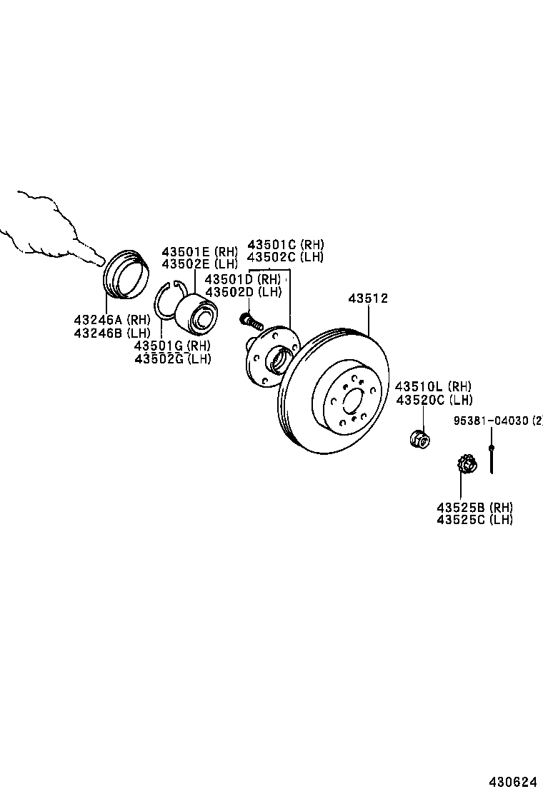  AVALON |  FRONT AXLE HUB