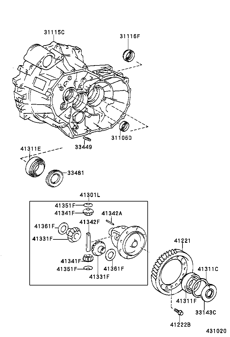  CAMRY AUSTRALIA |  FRONT AXLE HOUSING DIFFERENTIAL