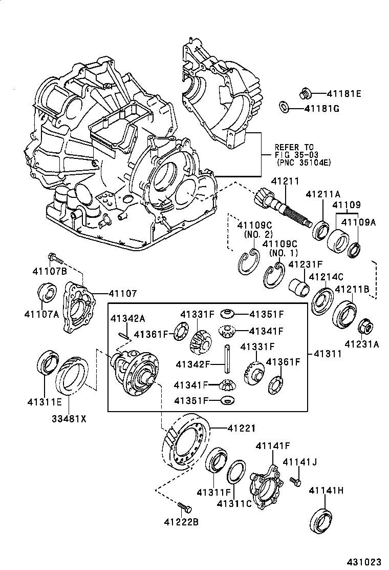  CAMRY AUSTRALIA |  FRONT AXLE HOUSING DIFFERENTIAL