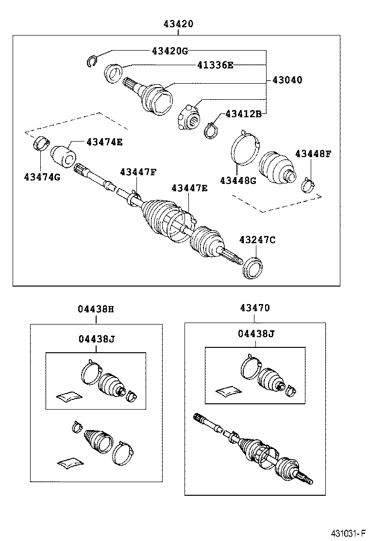  CAMRY AUSTRALIA |  FRONT DRIVE SHAFT