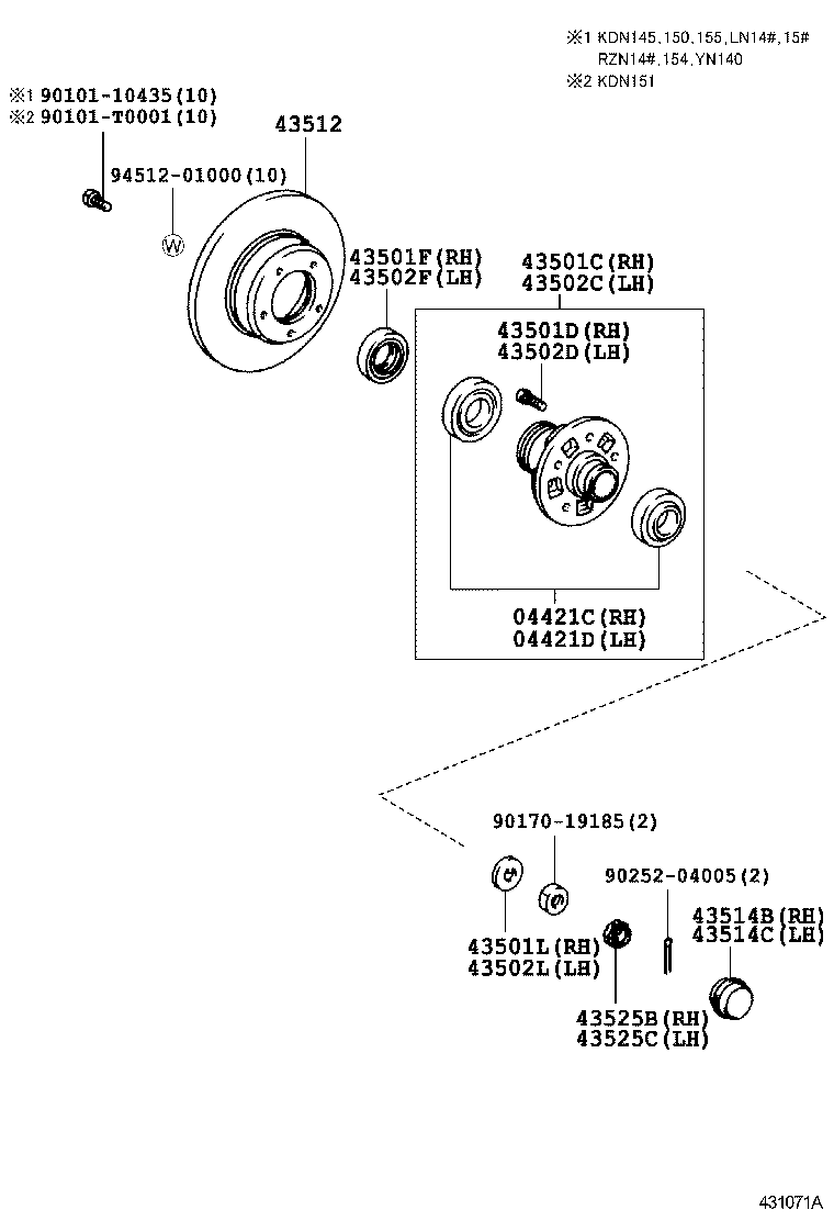  HILUX |  FRONT AXLE HUB