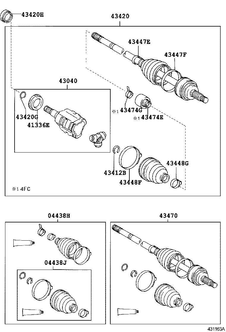  AVENSIS |  FRONT DRIVE SHAFT