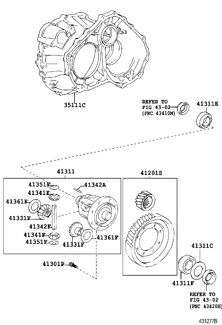  CAMRY |  FRONT AXLE HOUSING DIFFERENTIAL