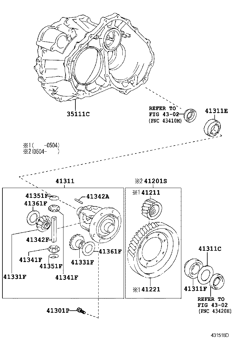  ALPHARD |  FRONT AXLE HOUSING DIFFERENTIAL