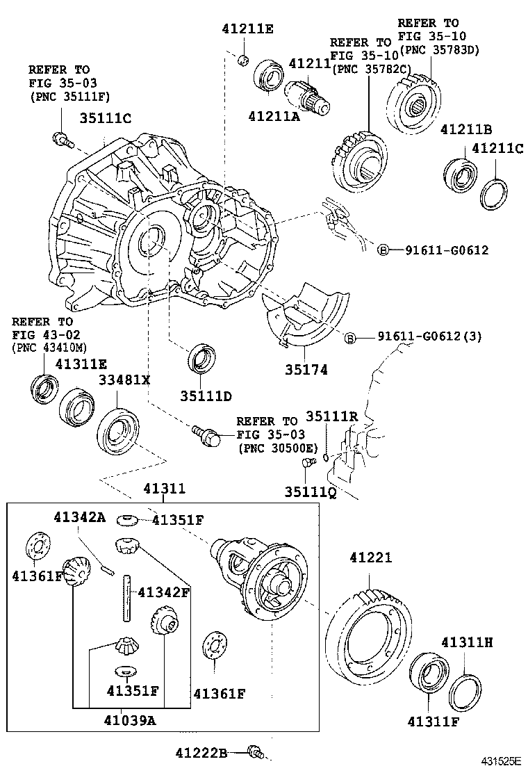  YARIS |  FRONT AXLE HOUSING DIFFERENTIAL