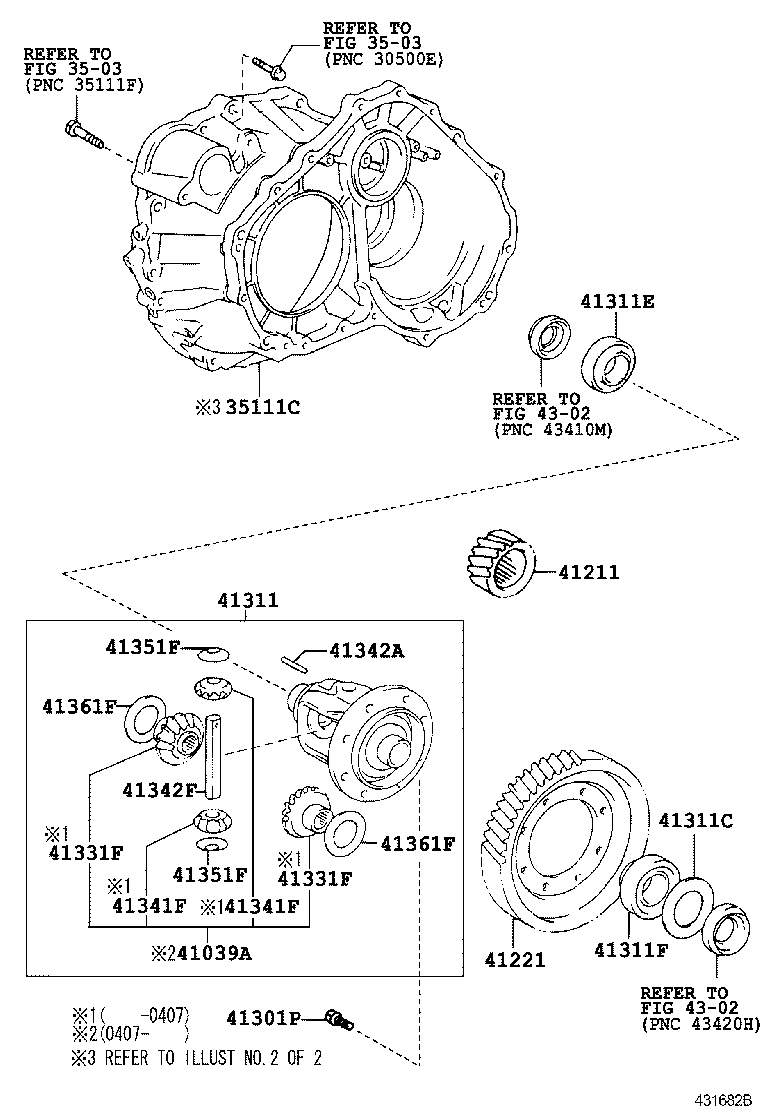  AVENSIS |  FRONT AXLE HOUSING DIFFERENTIAL