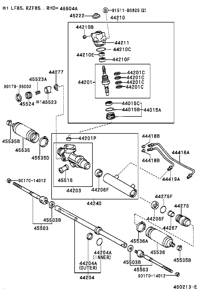  T U V |  FRONT STEERING GEAR LINK