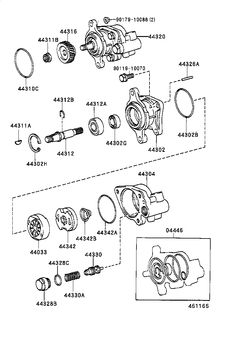  LAND CRUISER 100 105 |  VANE PUMP RESERVOIR POWER STEERING