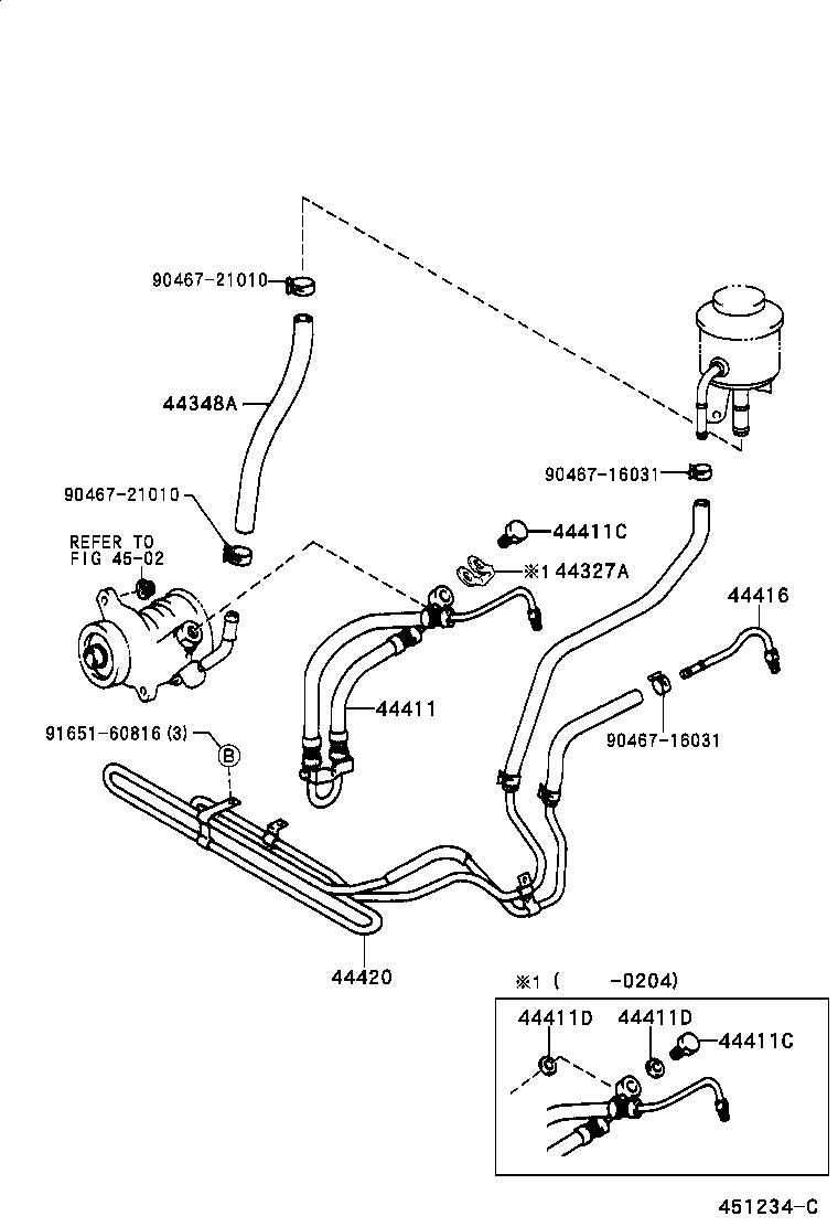  LAND CRUISER 80 |  POWER STEERING TUBE