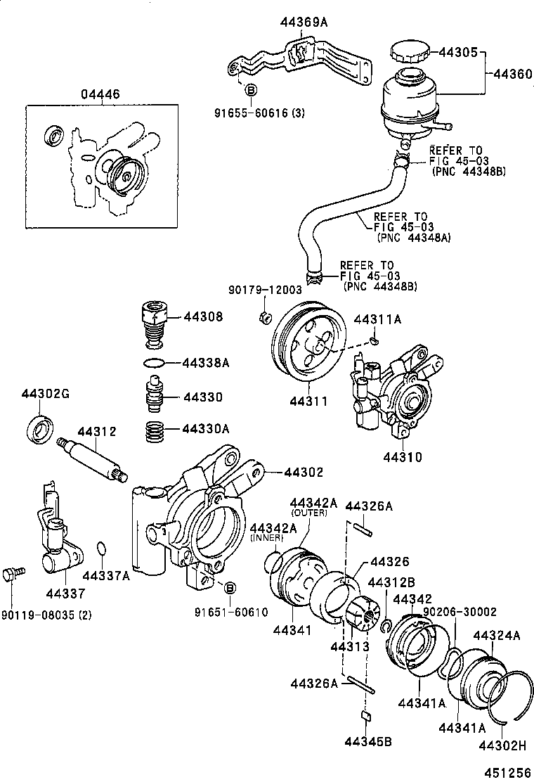  STARLET |  VANE PUMP RESERVOIR POWER STEERING