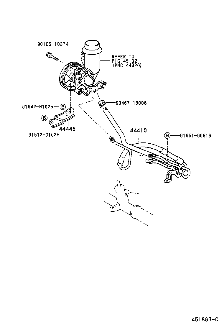  YARIS ECHO 4D |  POWER STEERING TUBE