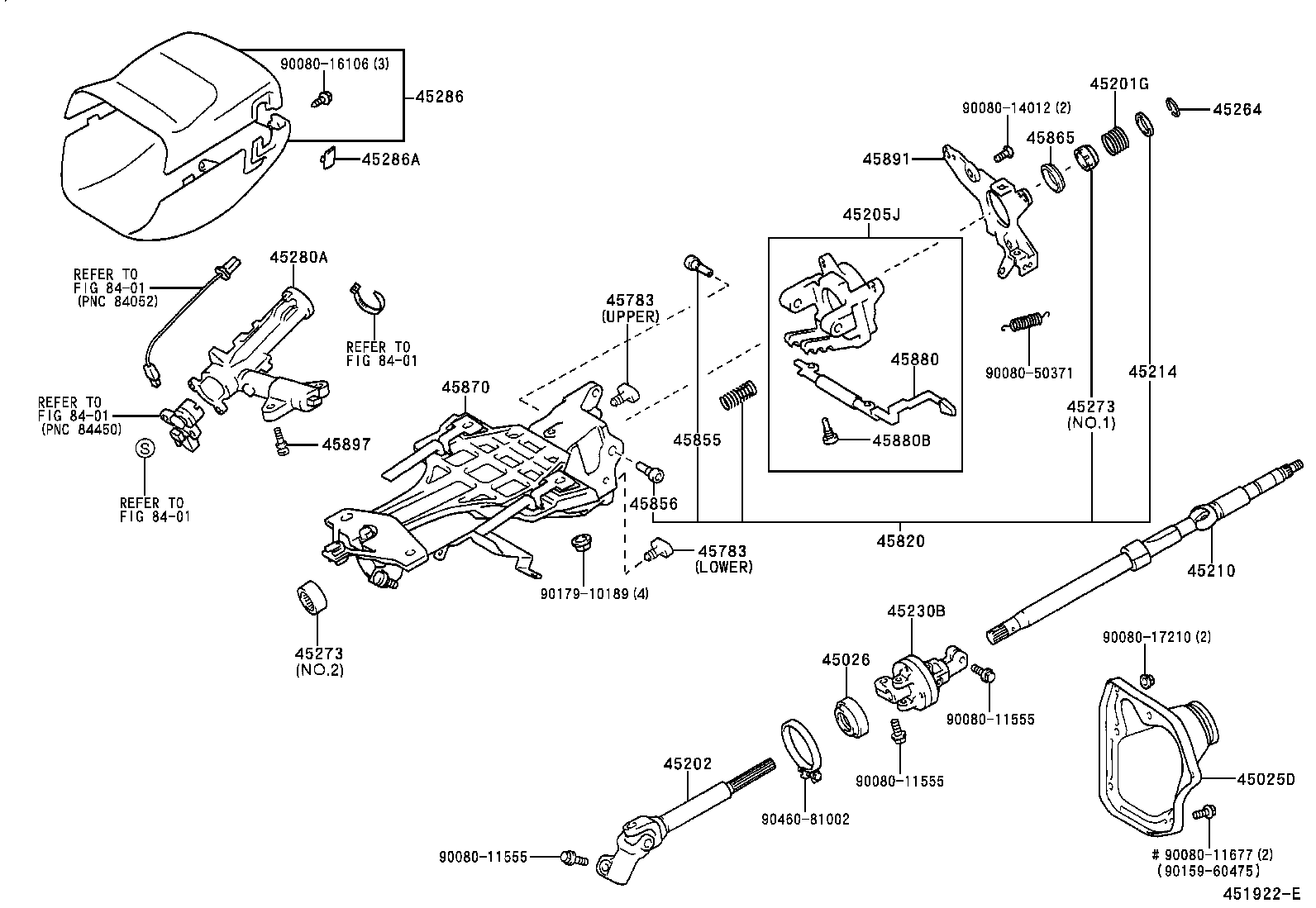  AVALON |  STEERING COLUMN SHAFT