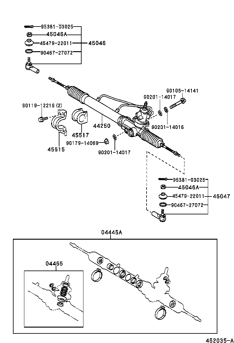  T U V |  FRONT STEERING GEAR LINK