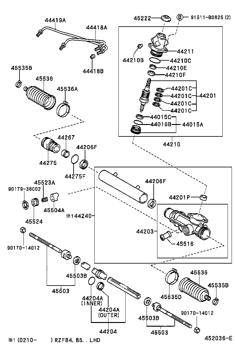  T U V |  FRONT STEERING GEAR LINK