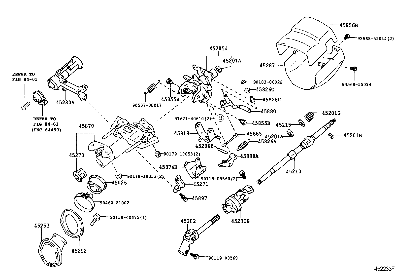  AVALON |  STEERING COLUMN SHAFT