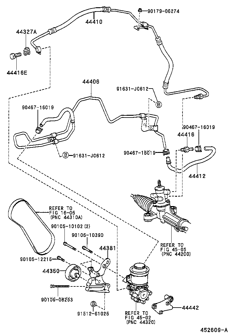  PICNIC AVENSIS VERSO |  POWER STEERING TUBE