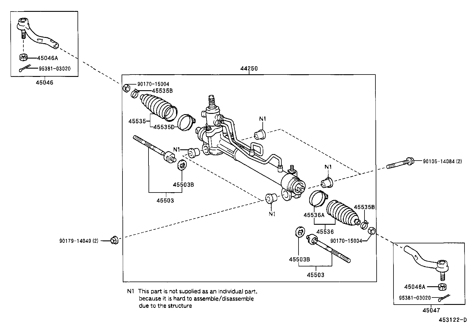  CAMRY AUSTRALIA |  FRONT STEERING GEAR LINK