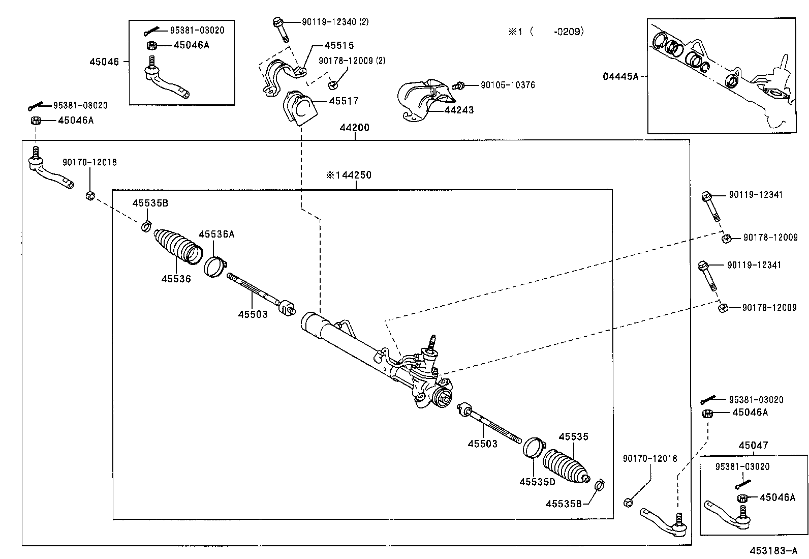  YARIS ECHO 4D |  FRONT STEERING GEAR LINK
