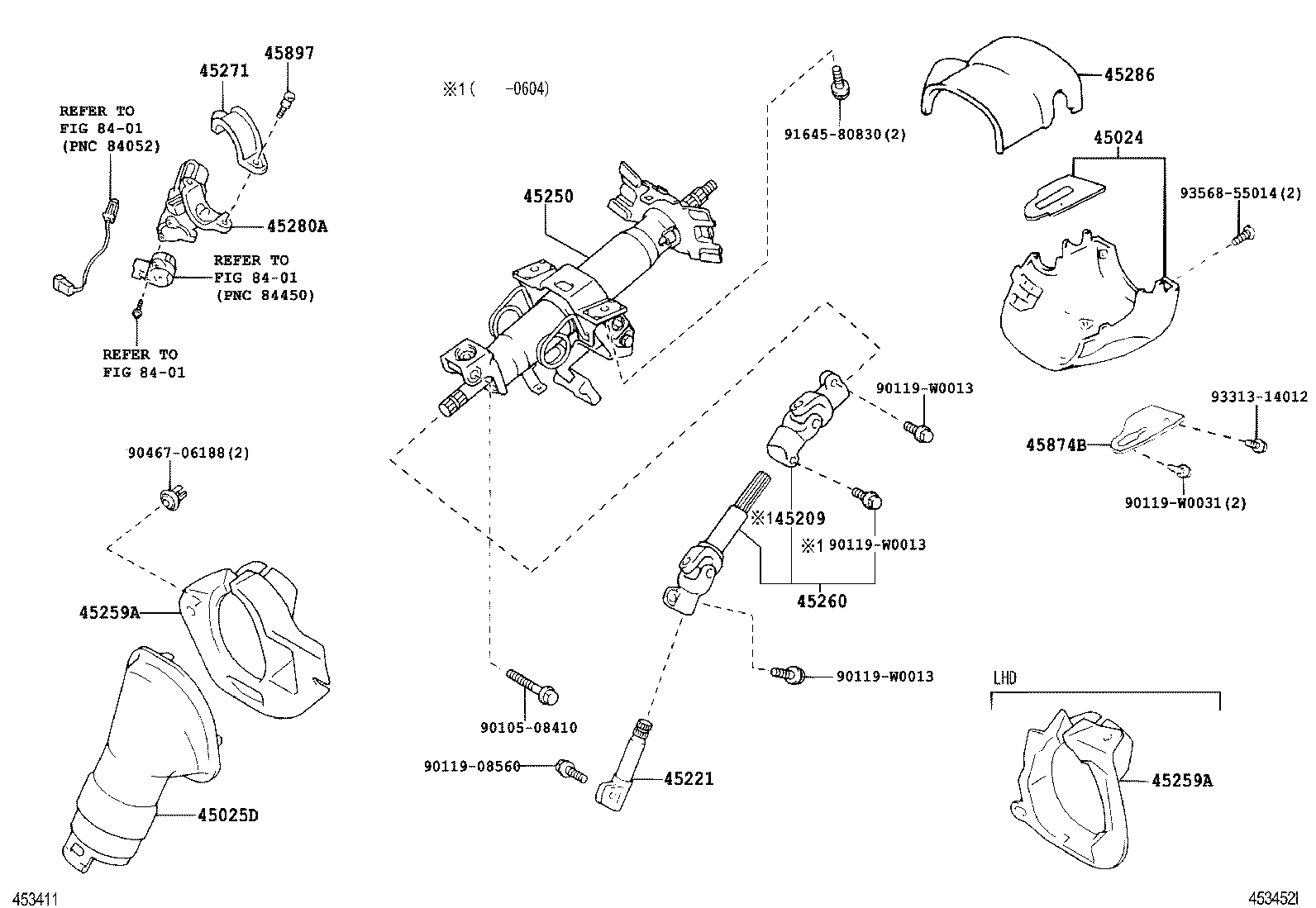  AVENSIS |  STEERING COLUMN SHAFT