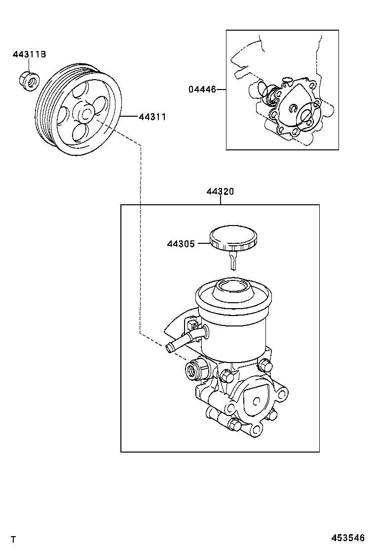  PREVIA TARAGO |  VANE PUMP RESERVOIR POWER STEERING