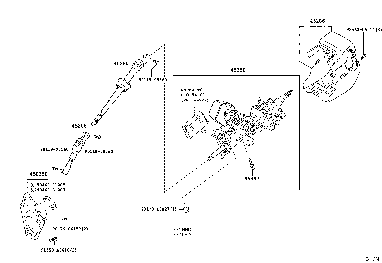  GS30 35 43 460 |  STEERING COLUMN SHAFT