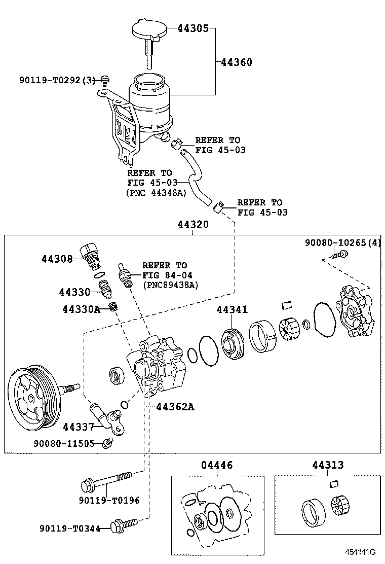  HILUX |  VANE PUMP RESERVOIR POWER STEERING