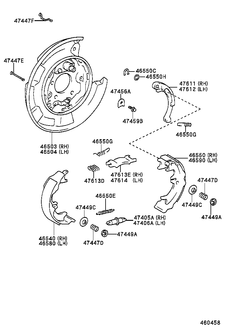  CAMRY AUSTRALIA |  PARKING BRAKE CABLE