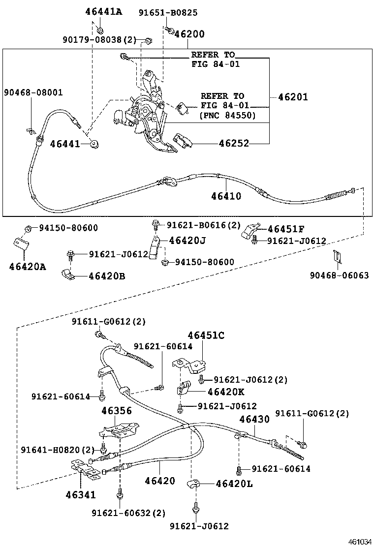  ALPHARD |  PARKING BRAKE CABLE