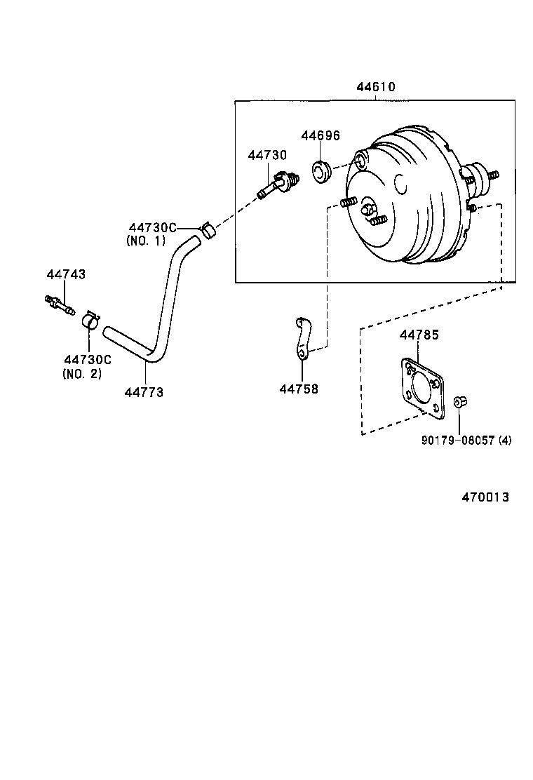  LAND CRUISER 90 |  BRAKE BOOSTER VACUUM TUBE