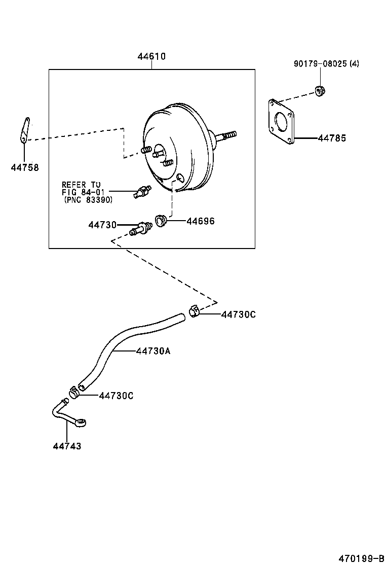  T U V |  BRAKE BOOSTER VACUUM TUBE