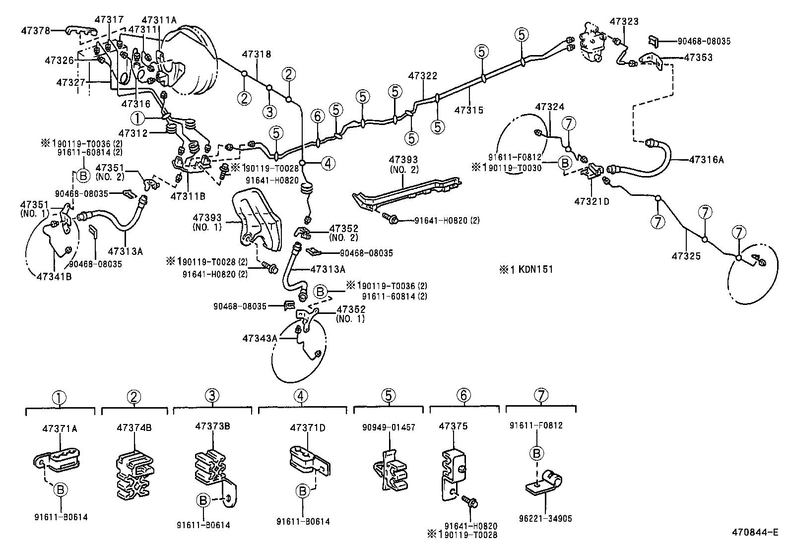  HILUX |  BRAKE TUBE CLAMP